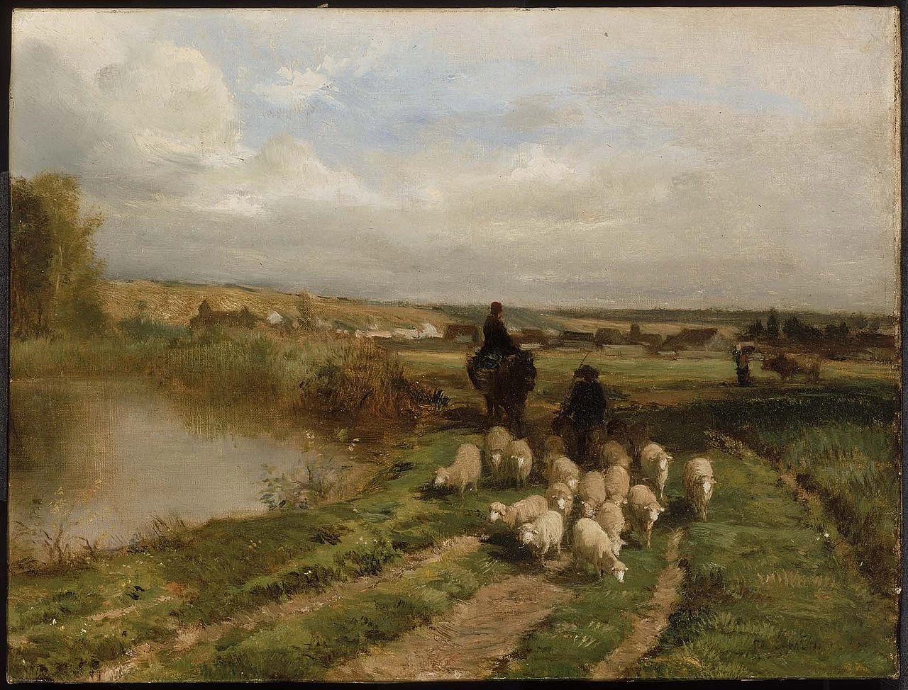 Pecore e pastore in un paesaggio - Museum of Fine Arts Boston